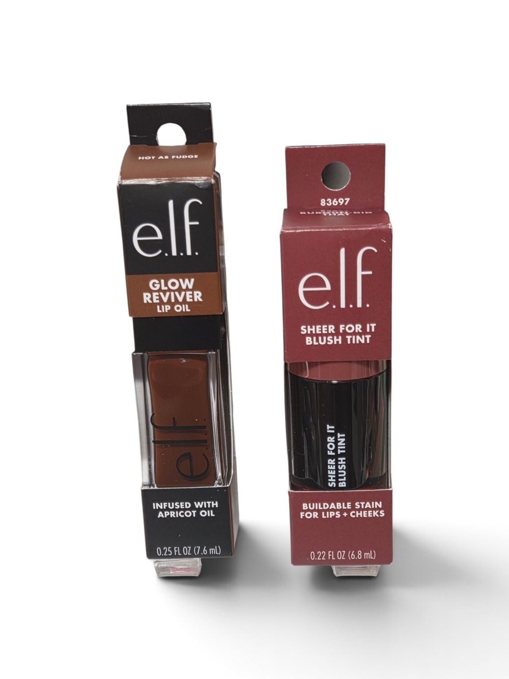 Elf Glow Reviver Lip Oil & Sheer For It Blush Tint - Bundle Of 2